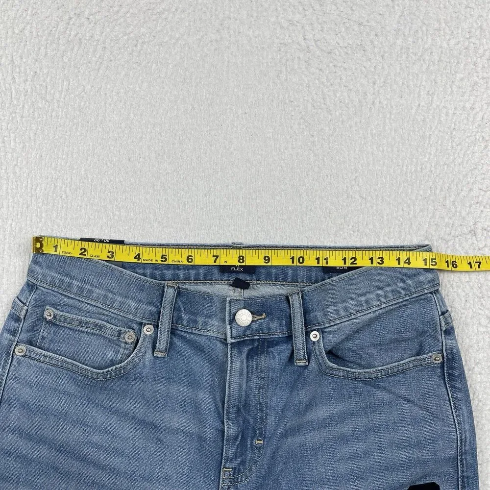 J Crew Jeans Mens‎ 30x32 Slim Blue Denim Flex Casual Work Everyday Pants New
